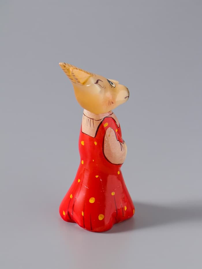 Фигурка «Коза с цветком», 8.5×3.5 см, селенит