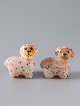 Фигурка «Овца», 4.5×4 см, селенит, МИКС