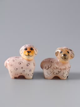 Фигурка «Овца», 4.5×4 см, селенит, МИКС