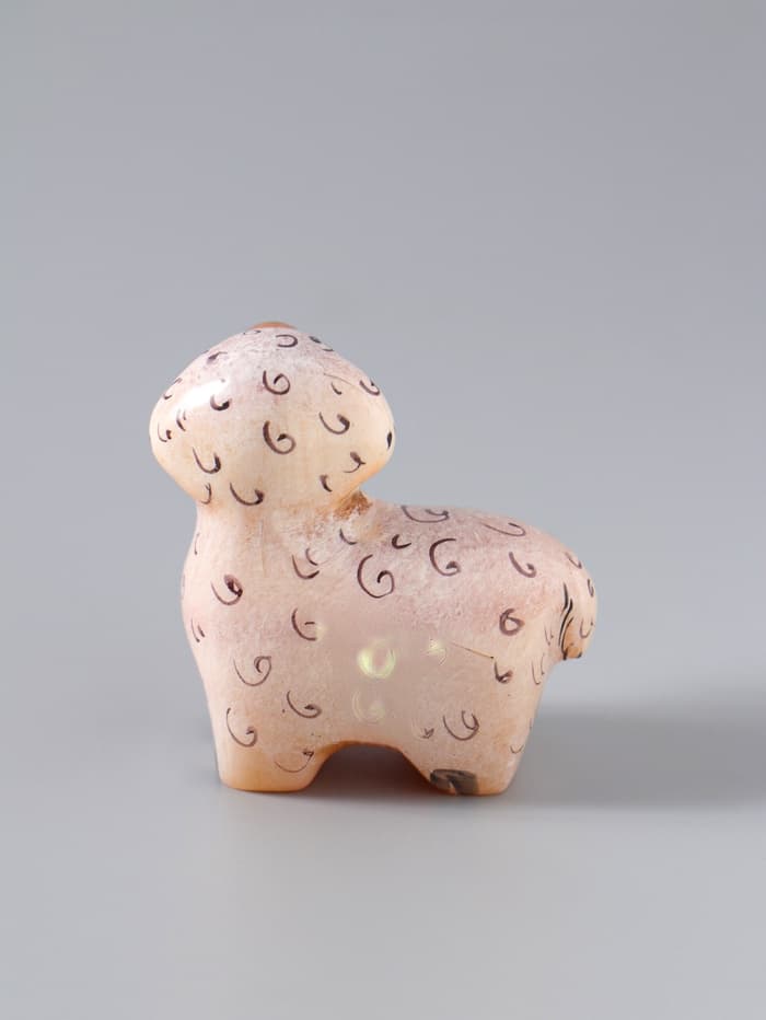 Фигурка «Овца», 4.5×4 см, селенит, МИКС