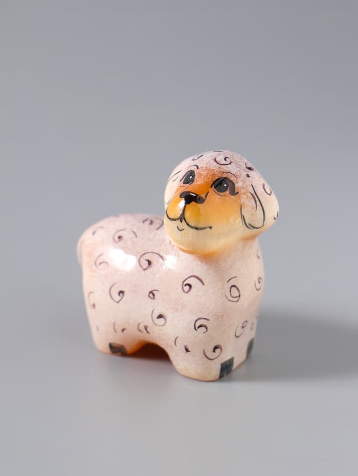 Фигурка «Овца», 4.5×4 см, селенит, МИКС