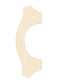 Ручка для бани и сауны, 19×7.5×3 см, деревянная