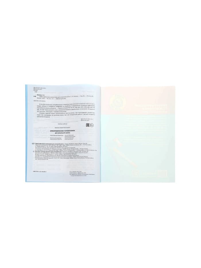 Тренажёр «Орфографические головоломки для начальной школы», Зеленко С.В., 30 стр.