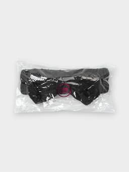 Повязка для умывания Доляна «Бантик», микрофибра, чёрная