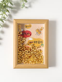 Настенный декор, панно в раме «Золотые слитки: Счастливчик», 3×12.3×17.2 см