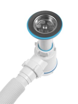 Сифон для мойки ZEIN, 1 1/2’’, с гибкой трубой 40×50 мм, литой выпуск