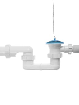 Сифон для ванны ZEIN, 1 1/2’’, с гофротрубой 40×50 мм, литой выпуск, с пробкой