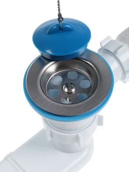 Сифон для ванны ZEIN, 1 1/2’’, с гофротрубой 40×50 мм, литой выпуск, с пробкой