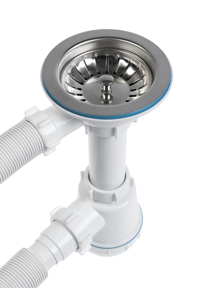 Сифон для мойки ZEIN, 3 1/2’’*40 мм, круглый перелив, с гофротрубой 40/50 мм