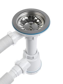 Сифон для мойки ZEIN, 3 1/2’’*40 мм, круглый перелив, с гофротрубой 40/50 мм