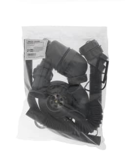 Сифон для мойки ZEIN, 3 1/2’’*40 мм, прямоугольный перелив, с гофротрубой 40/50 мм, серый