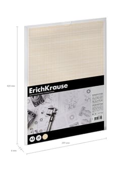 Бумага для черчения А3, 20 листов, ErichKrause, пласт папка
