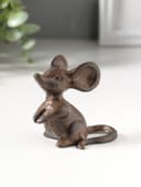Фигурка чугун «Маленькая мышка», 7×5×6.5 см