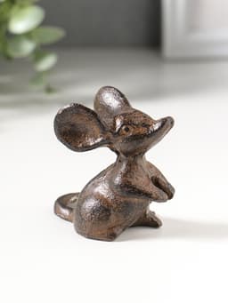 Фигурка чугун «Маленькая мышка», 7×5×6.5 см