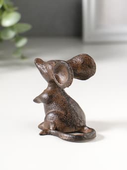 Фигурка чугун «Маленькая мышка», 7×5×6.5 см