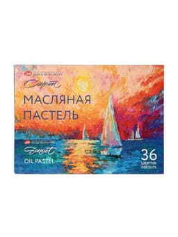 Пастель масляная 36 цветов, ЗХК «Сонет», 10/69, круглая
