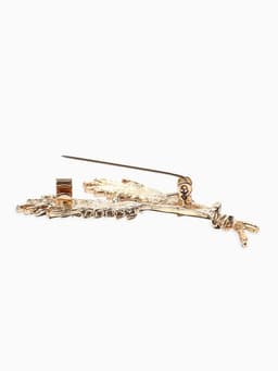 Брошь «Колосья пшеницы», жёлтая в золоте