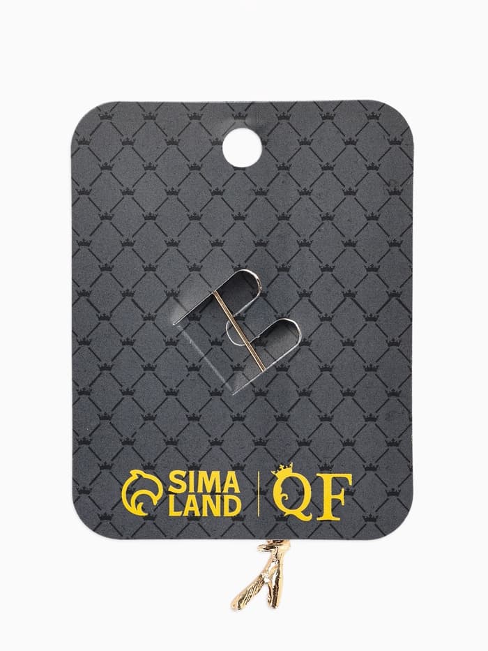 Брошь «Колосья пшеницы», жёлтая в золоте