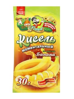 Кисель моментальный, со вкусом банана, б/п, 30 г