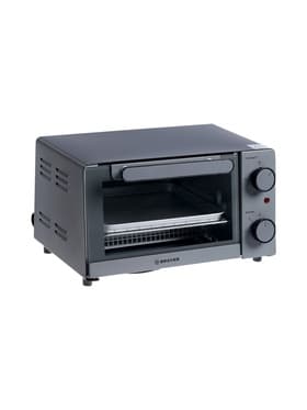 Мини - печь BRAYER 2600BR, 1200 Вт, 9 л, 65-230°С, таймер до 15 мин, противень, решётка, чёрная