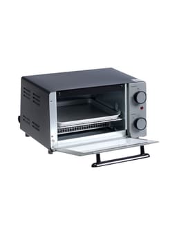 Мини - печь BRAYER 2600BR, 1200 Вт, 9 л, 65-230°С, таймер до 15 мин, противень, решётка, чёрная