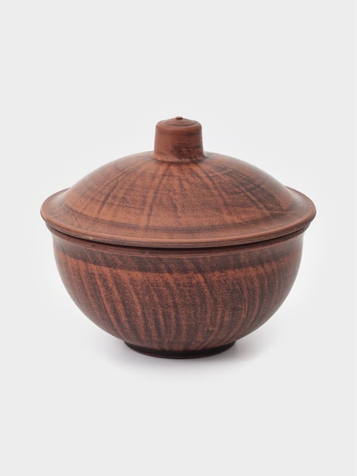 Кокотницы, набор 2 шт., 700 мл, 14×15 см, красная глина
