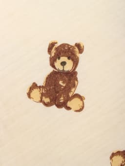 Плед двухслойный «Этель» Bear, 100×100 см, муслин, вельбоа