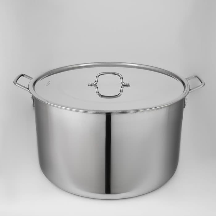 Котёл Катунь «Общепит», 50 л, d=50 см, h=26 см, с крышкой, нержавеющая сталь, хромированная