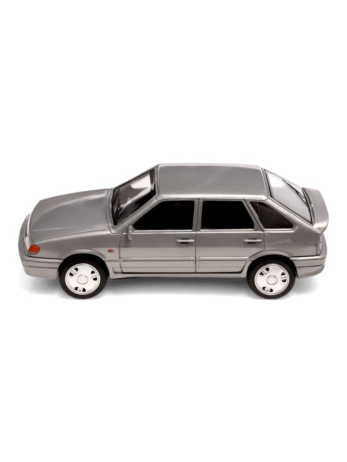 Машинка пластиковая Lada-2114 Samara, инерция, 11 см, серебристая