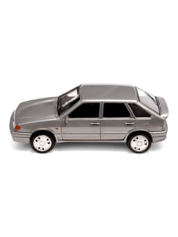 Машинка пластиковая Lada-2114 Samara, инерция, 11 см, серебристая