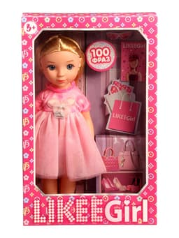 Кукла интерактивная Likee Girl, 30 см, 100 фраз, музыка Шаинского