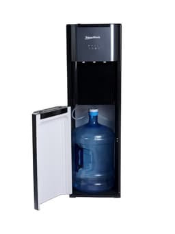 Кулер для воды Aqua Work J-44LDS, нагрев, охлаждение, нижняя загрузка, тёмно-серый