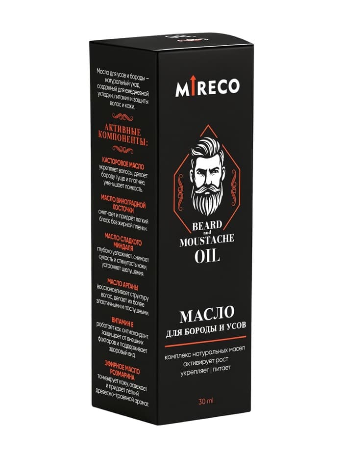 Масло для бороды и усов Mireco стекло, 30 мл