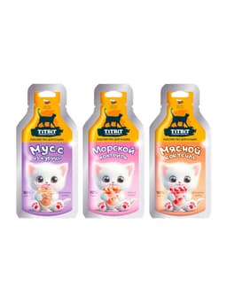 Лакомство для кошек TitBit, мясной коктейль, 15 г