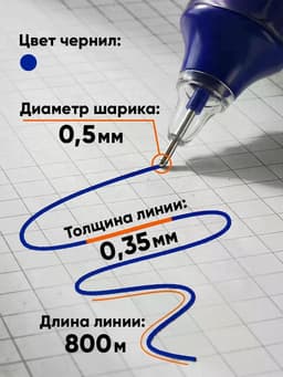 Набор ручек-роллеров ErichKrause Balance Stick, 3 штуки, узел 0.5 мм, синий