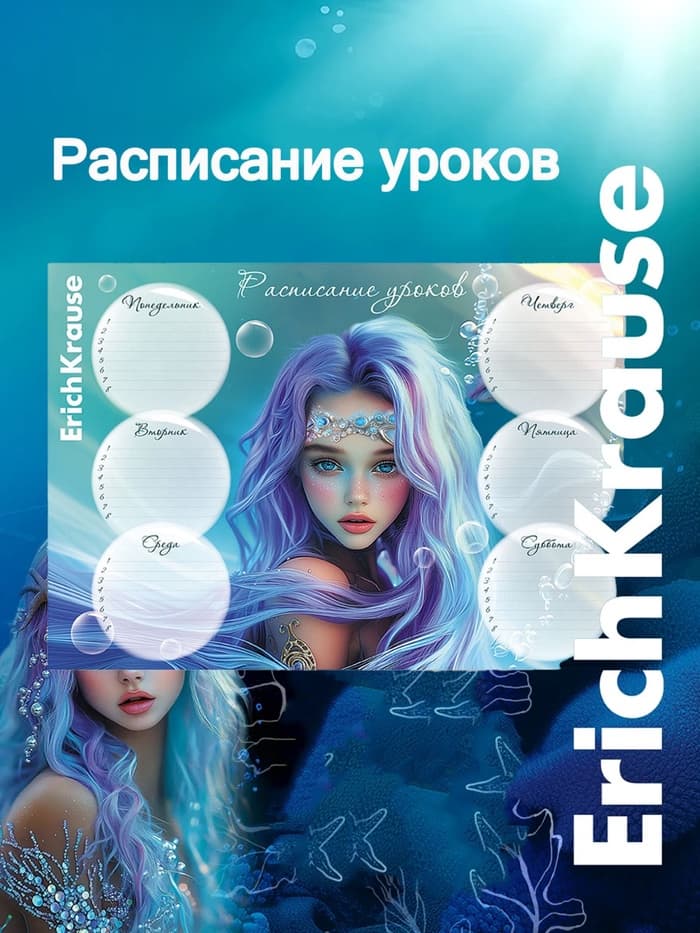 Расписание уроков A4, ErichKrause Aquamarine