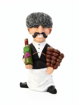 Садовая фигура из полистоуна «Шашлычник с бутылкой», 64×36 см