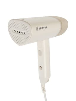 Отпариватель BRAYER 4130BR, ручной, 1200 Вт, 100 мл, 18 г/мин, 1.9 м, бежевый