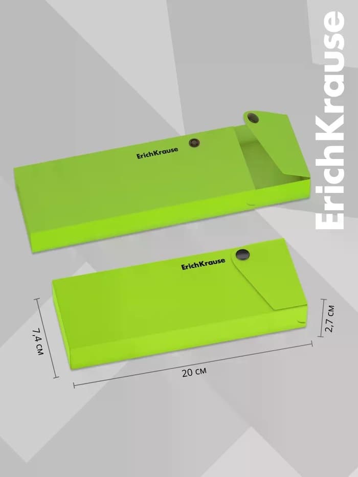Пенал пластиковый ErichKrause Soft Reef, МИКС
