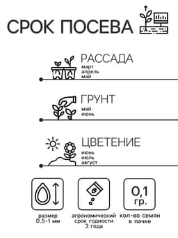 Семена цветов Незабудка "Альпийская смесь", Мн, 0,1 г