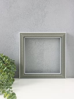Рама для картин и зеркал Estelle Classic, 20×20 см, пластик, белая с золотом