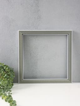 Рама для картин и зеркал Estelle Classic, 30×30 см, пластик, белая с золотом