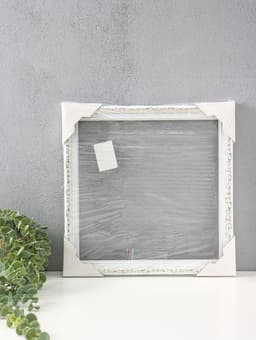 Рама для картин и зеркал Estelle Classic, 30×30 см, пластик, белая с золотом