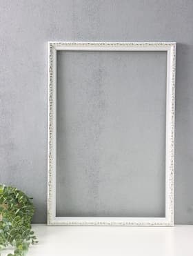 Рама для картин и зеркал Estelle Classic, 40×60 см, пластик, белая с золотом
