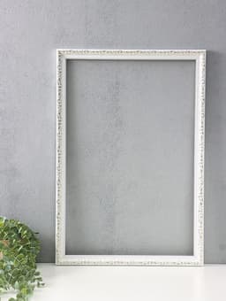 Рама для картин и зеркал Estelle Classic, 40×60 см, пластик, белая с золотом
