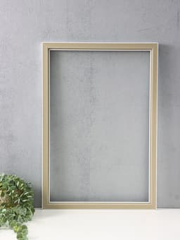 Рама для картин и зеркал Estelle Classic, 40×60 см, пластик, белая с золотом