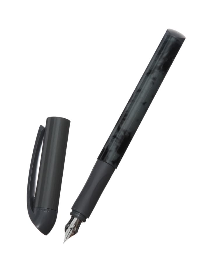 Ручка перьевая Schneider Easy navy DARK, синяя, 1 картридж, грип, темно-синий корпус