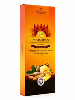 Конфеты «Марципан с апельсином в тёмном шоколаде», 85 г