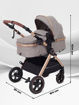 Коляска детская RANT basic "ROLLER GOLD" (2в1) RA161 бежевый
