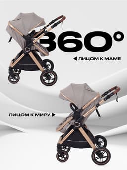 Коляска детская RANT basic "ROLLER GOLD" (2в1) RA161 бежевый